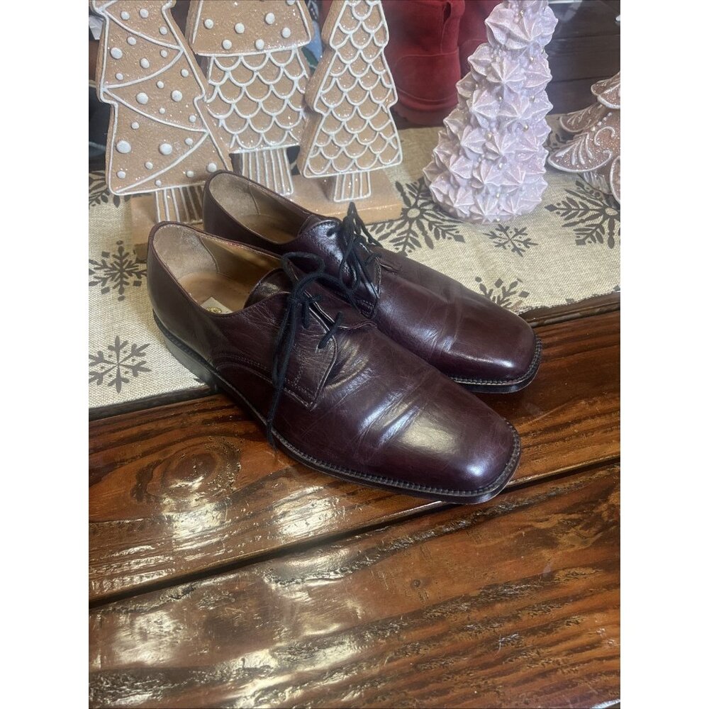Sauro Made In Italy Genuine Leather Men’s Dress Shoes Size 45 (US 11-11.5)
